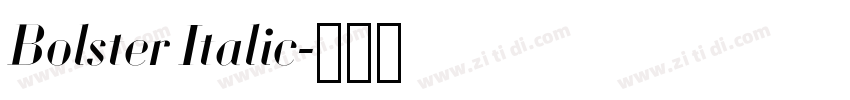 Bolster Italic字体转换